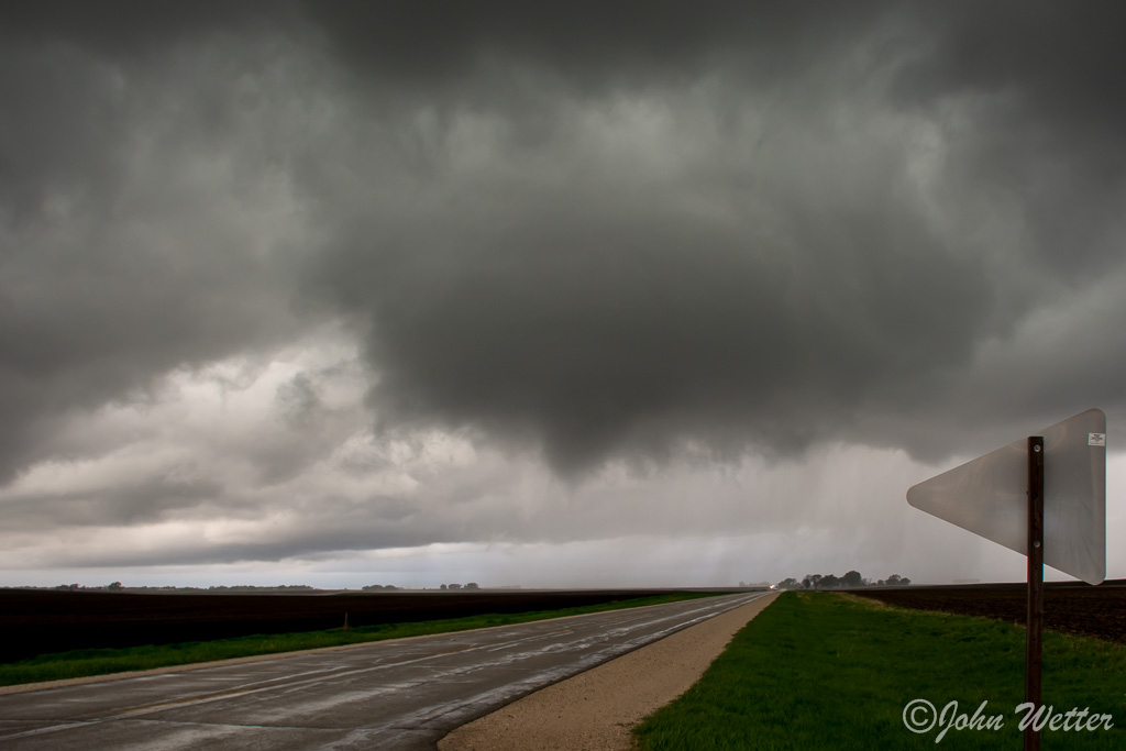 The storm cycled and put together another funnel just WSW of Manson, IA.  This funnel didn't appear to touch down but sure looked like it was going to for a couple minutes!  After this funnel, the storm weakened and the show was over.